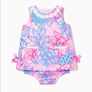 NWT Baby Lilly Pulitzer Shift Dress in Pink Isle Snappy Turtle